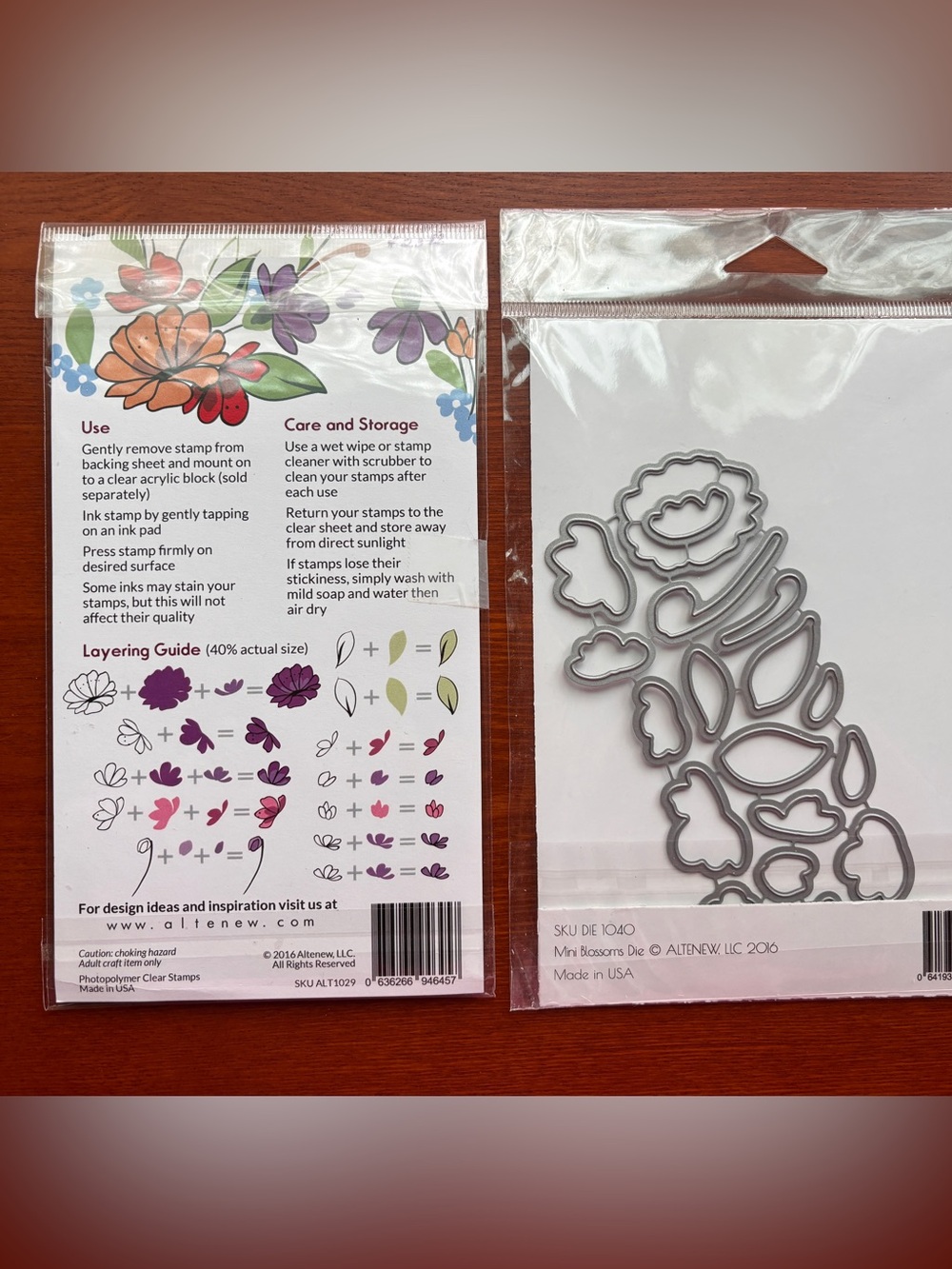 Altenew Stamp & Die Set - Mini Blossoms NEW - Picture 4 of 7